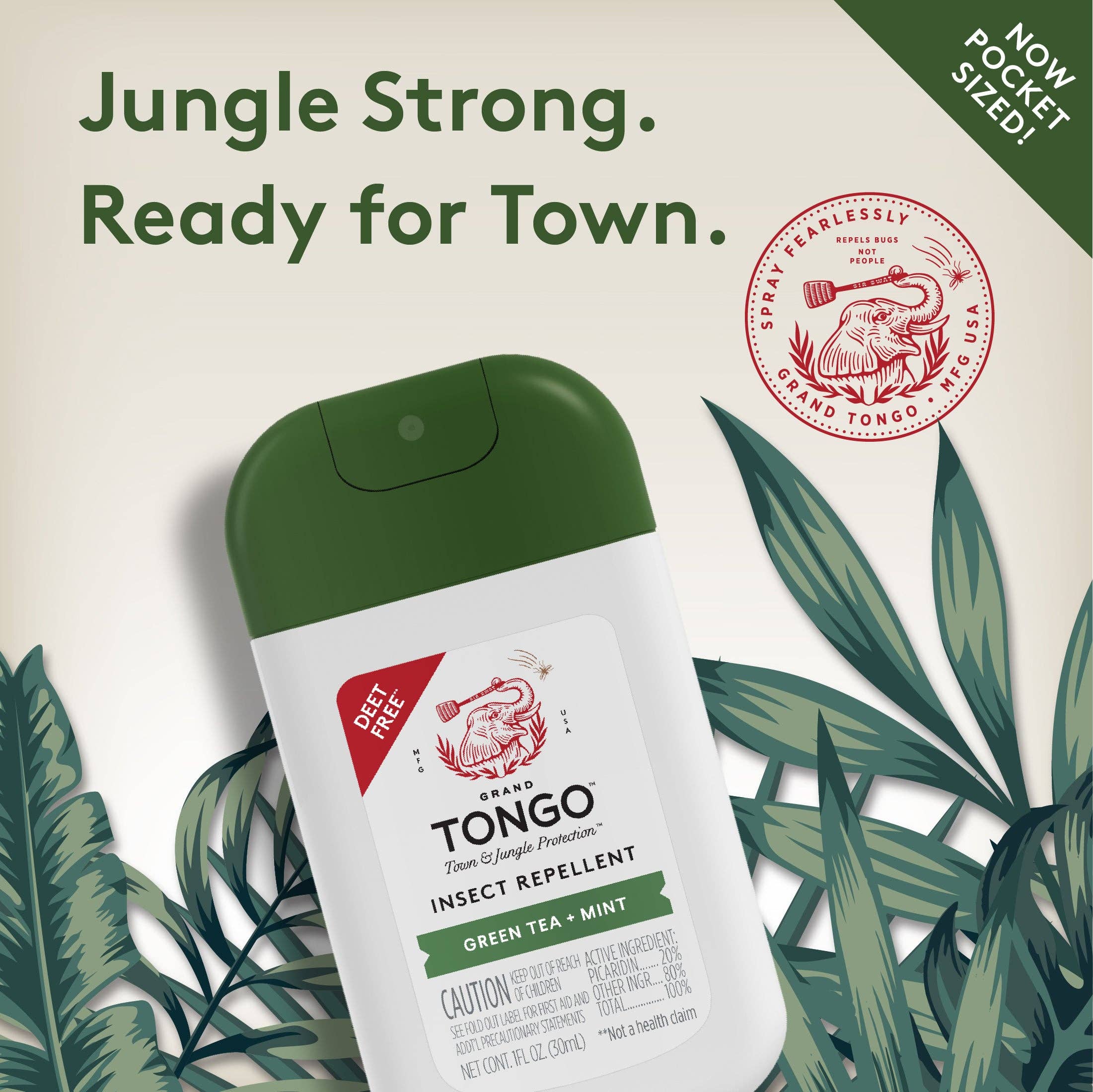 Grand Tongo - Wholesale Insect Repellent - Green Tea + Mint Insect Repellent - Pocket Spray - 1 pack3