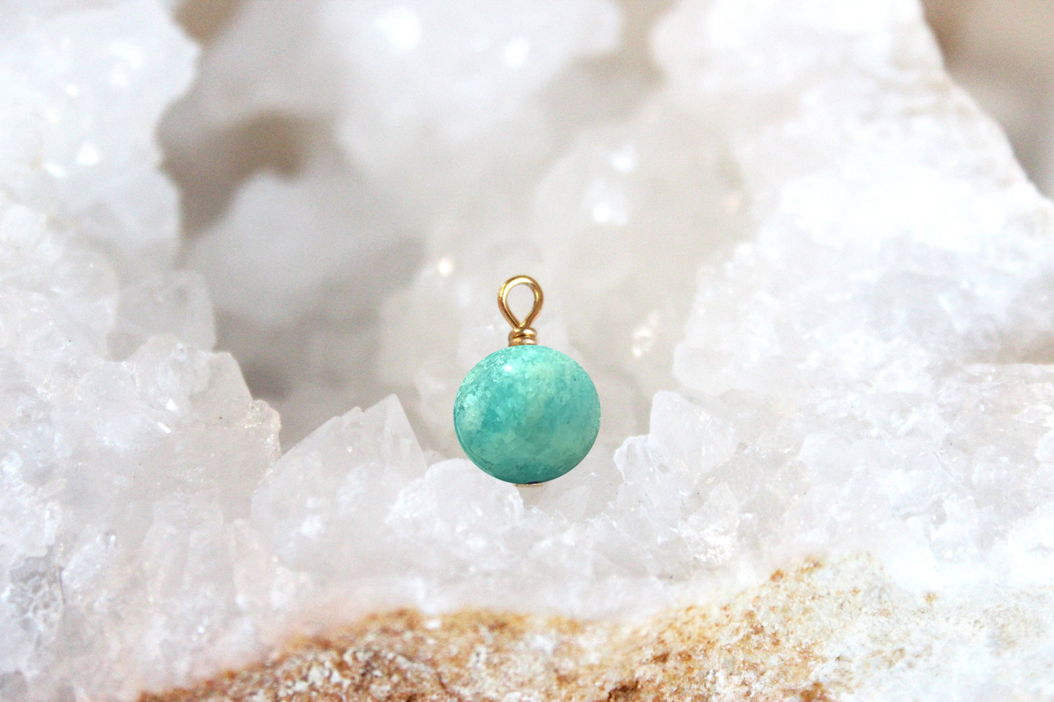 Mademoiselle Moana - Wholesale Individual Charm/Pendant - AMAZONITE PENDANT - Courage/ Serenity0