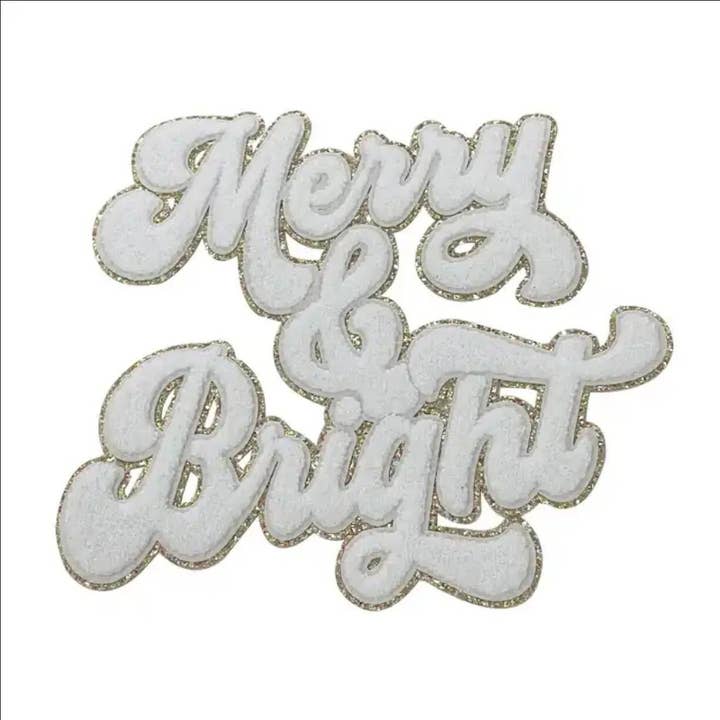 Rosie Posie Patches - Wholesale Patch - Merry & Bright Christmas Chenille Iron-On Patch2