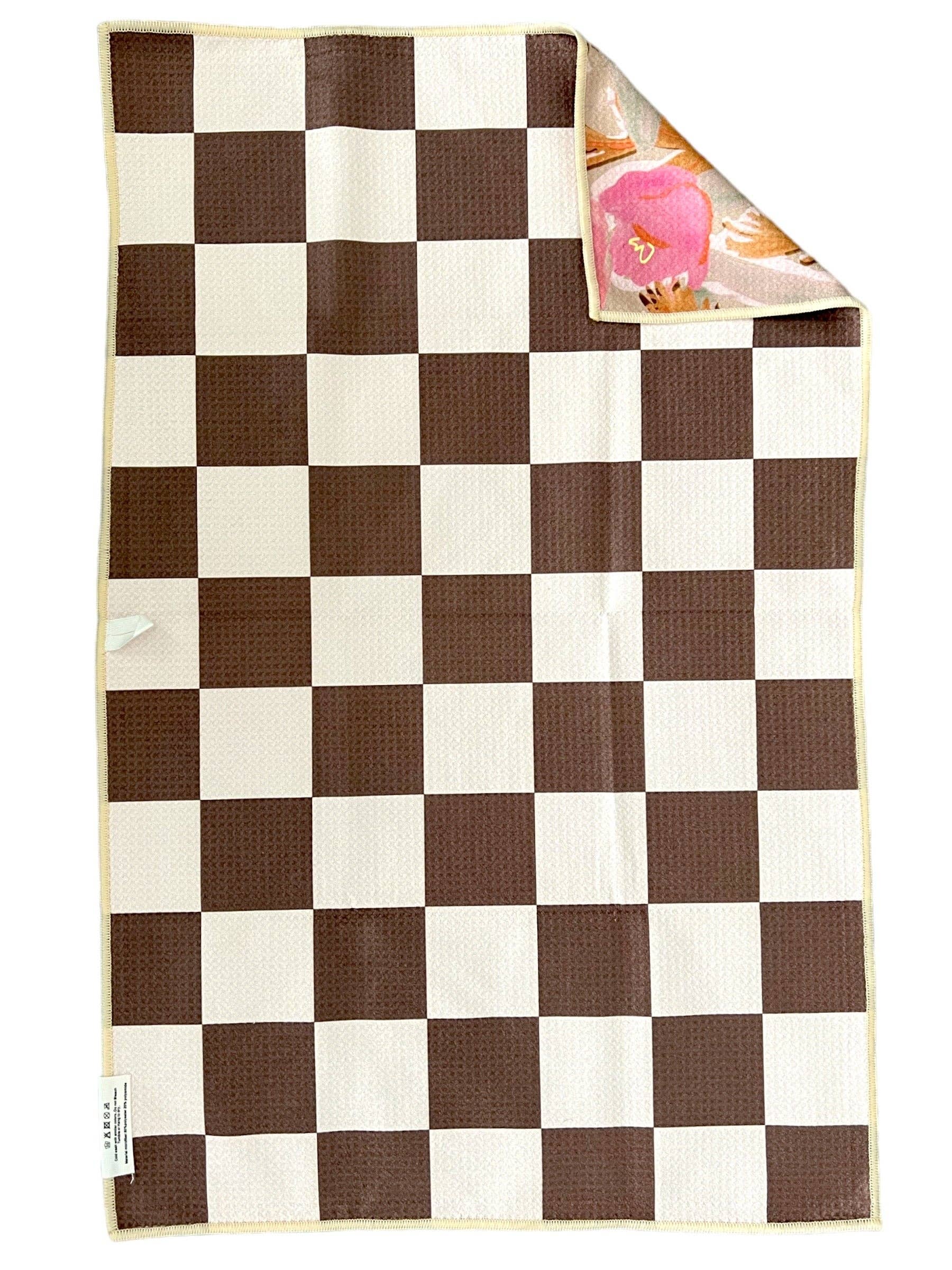 Creme/Brun Reeds: Vendbar håndklæde for engroshandel på Faire2