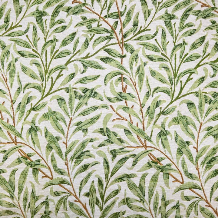 4m Sage Green Willow Bough William Morris Tapestry Fabric for wholesale by Thimbles Fabrics And Crafts