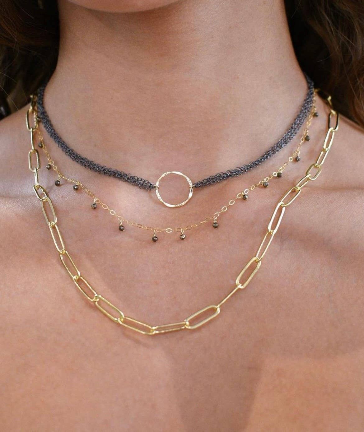 Sonya Renee Jewelry - Vendita all'ingrosso Collane a catena e maglie - Sabrina Gold Fill 40,6 cm14