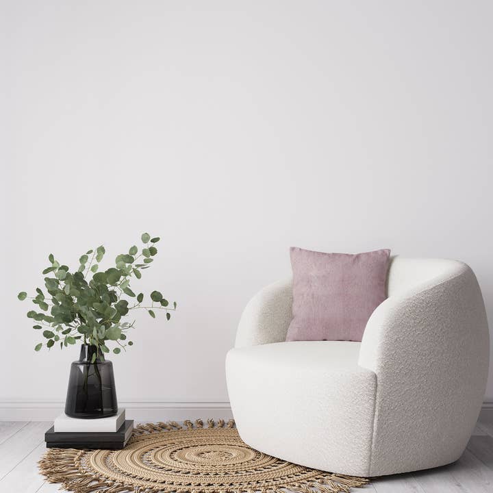 Coussinyet - Wholesale Throw/Decorative Pillow - Chamonix Herringbone Cashmere Pillow Pink1