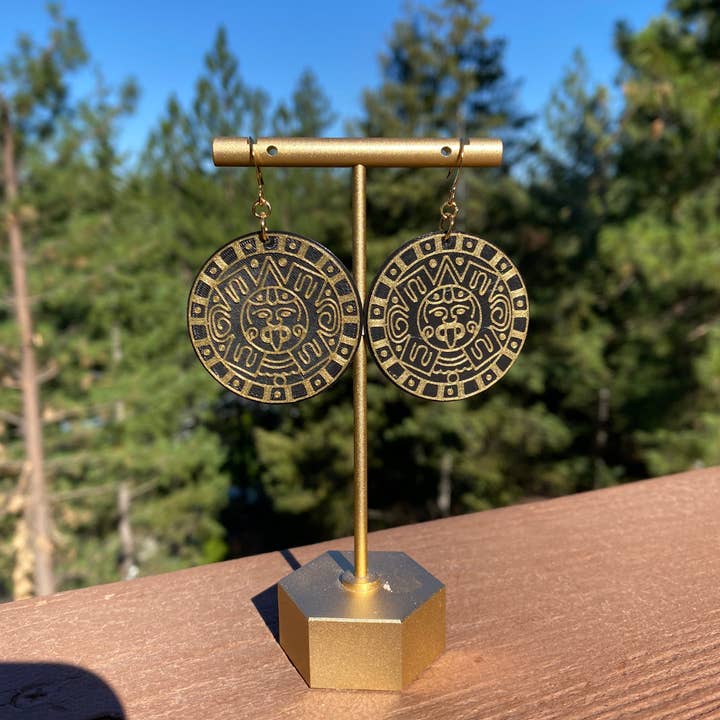 Eres Una Maravilla - Venta al por mayor Pendientes colgantes - Calendario azteca (impreso en 3D, varios colores)