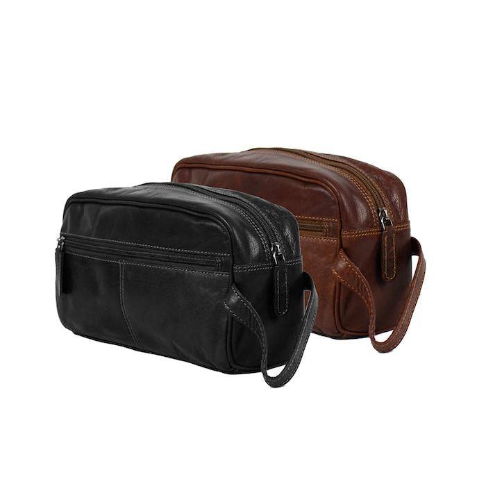 Greenwood Leather – wholesale Toiletry bag – Unisex – Leather Banff Toiletry Bag3