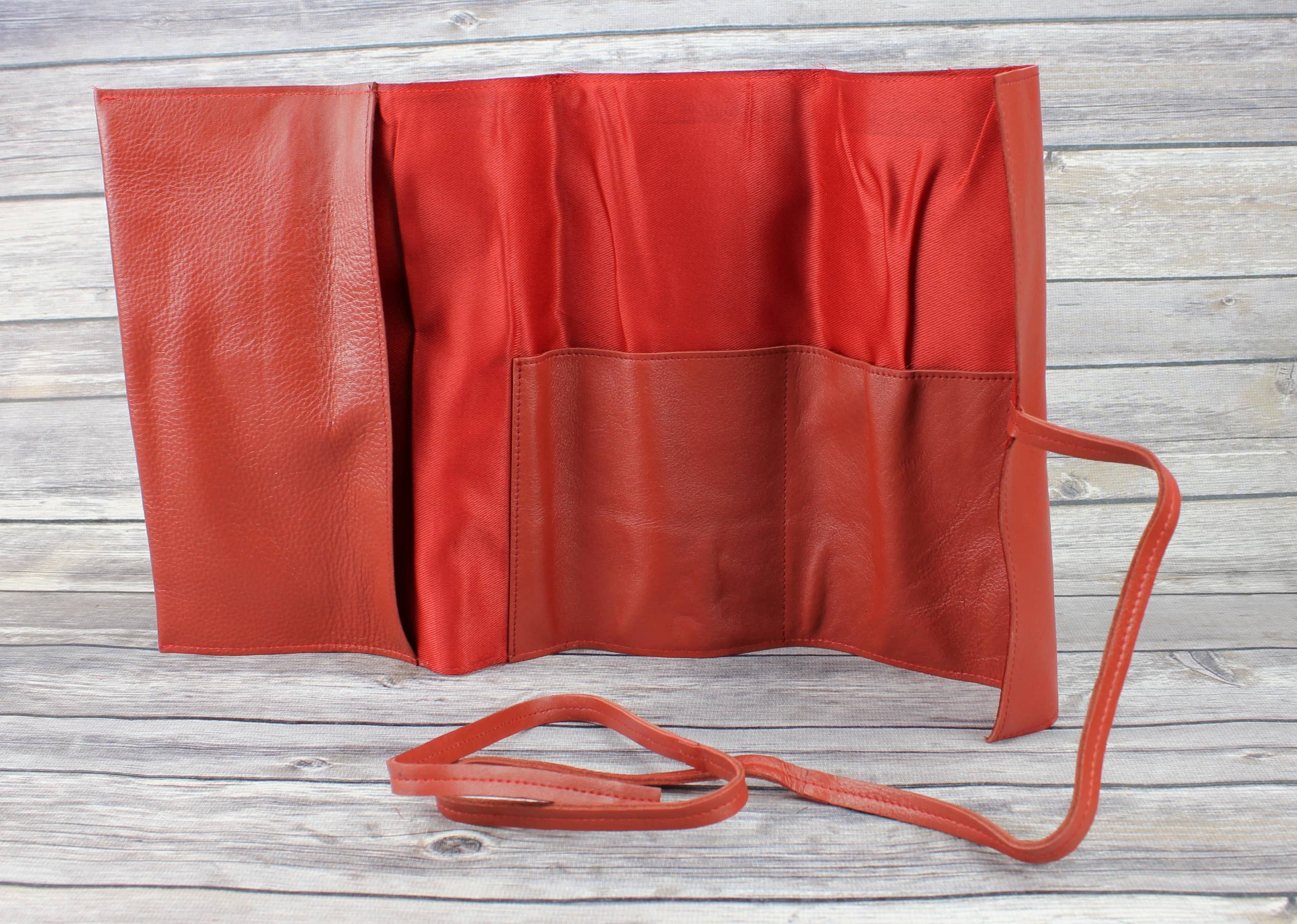 Leather Impressions Inc - Wholesale Cord Holder - Leather Roll up Cord Keeper Wrap Around Tech Case6