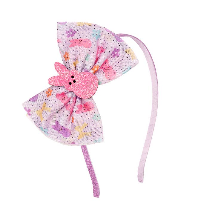 Sweet Wink - Wholesale Fashion Headband - Kids - Coquette Easter Bunny Tulle Bow Headband - Easter Basket