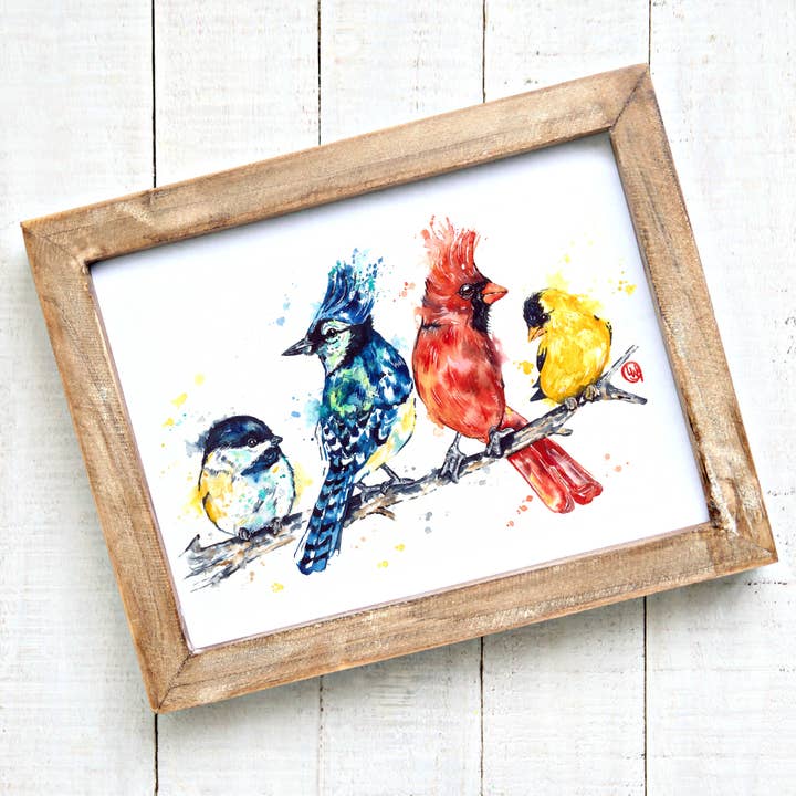 Birds of a Feather, Unique Art, Giftshop Art, Gift for Her for wholesale by Whitehouse Art