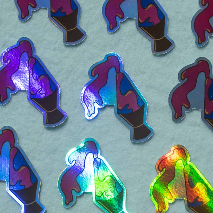 SpillProofLiquid - Wholesale Sticker - Holographic Lava Lamp Sticker2