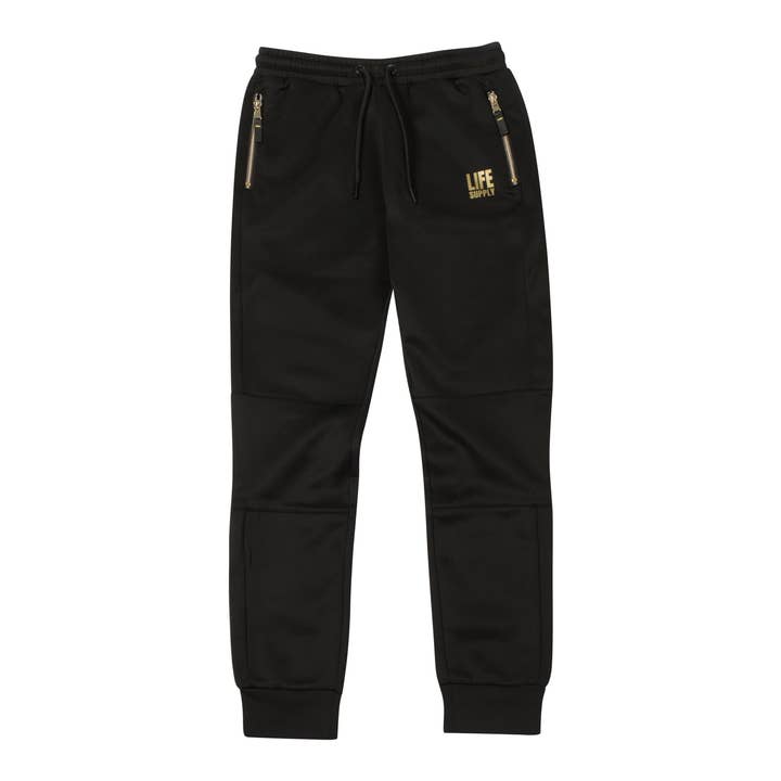LIFE SUPPLY PECKHAM JOGGER BLACK /GOLD for wholesale by Life supply Co Ltd