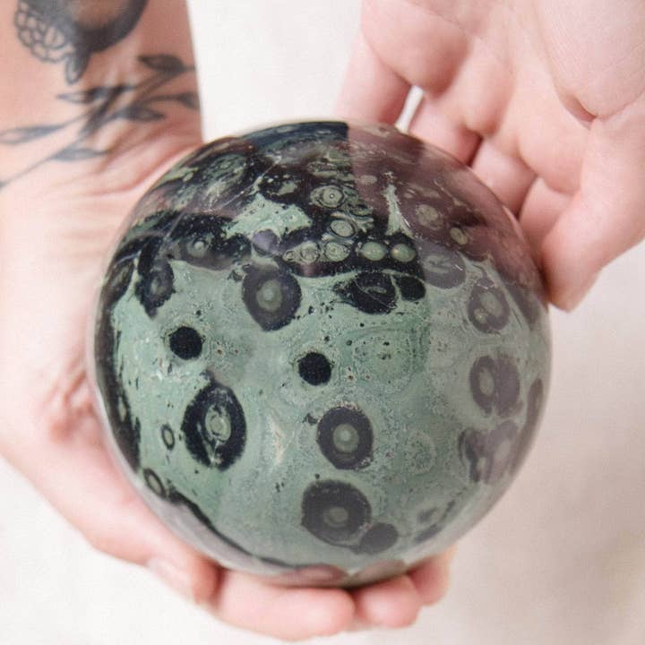 Tiny Rituals - Wholesale Spiritual Stone/Crystal - Kambaba Jasper Sphere - AAA Premium Quality44