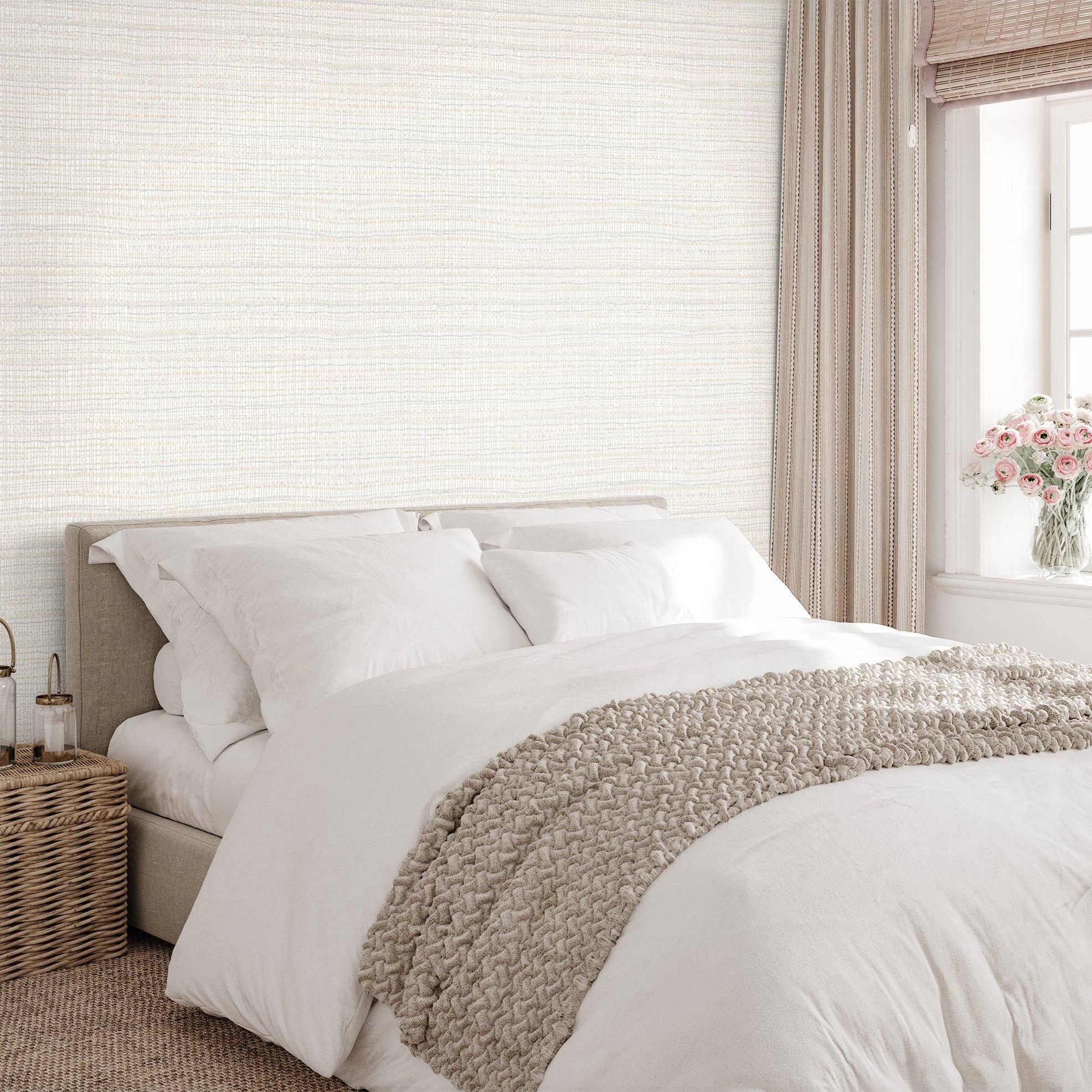 Galerie Wallcoverings - Wholesale Wallpaper - Salt Collection Fondo Wild Grass Effect Wallpaper Roll21