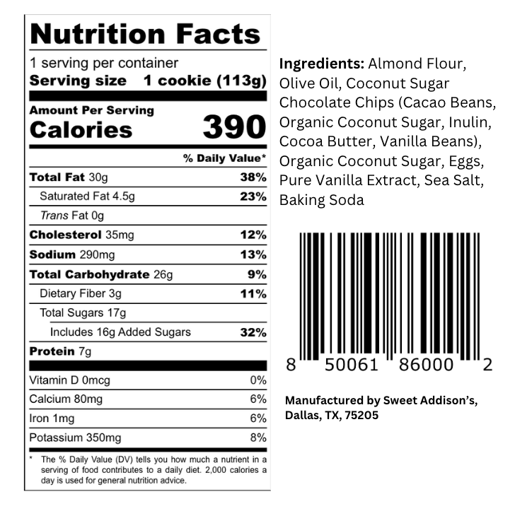 Sweet Addison's – Engroshandel Cookie – Chokolade Chip cookies4