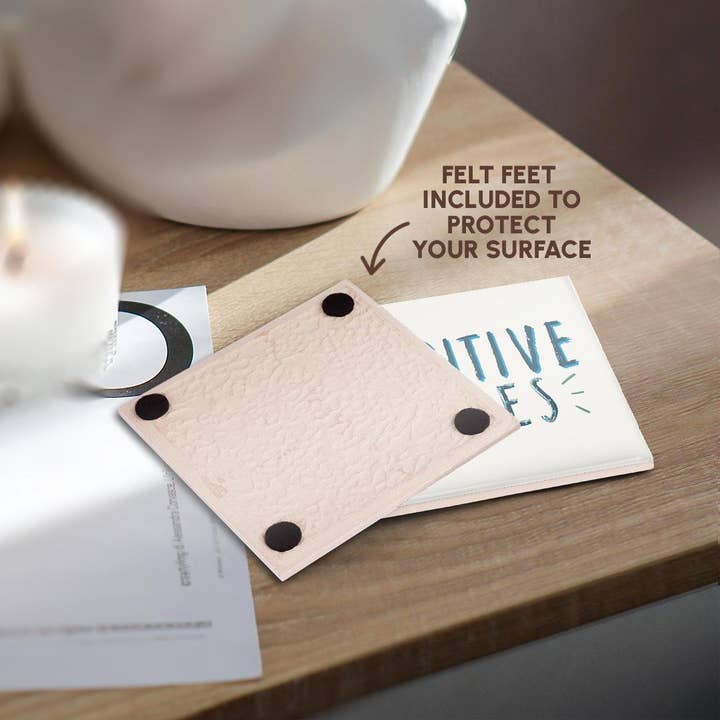 3dRose - Wholesale Coasters - 3dRose, Positive Vibes, Coaster3