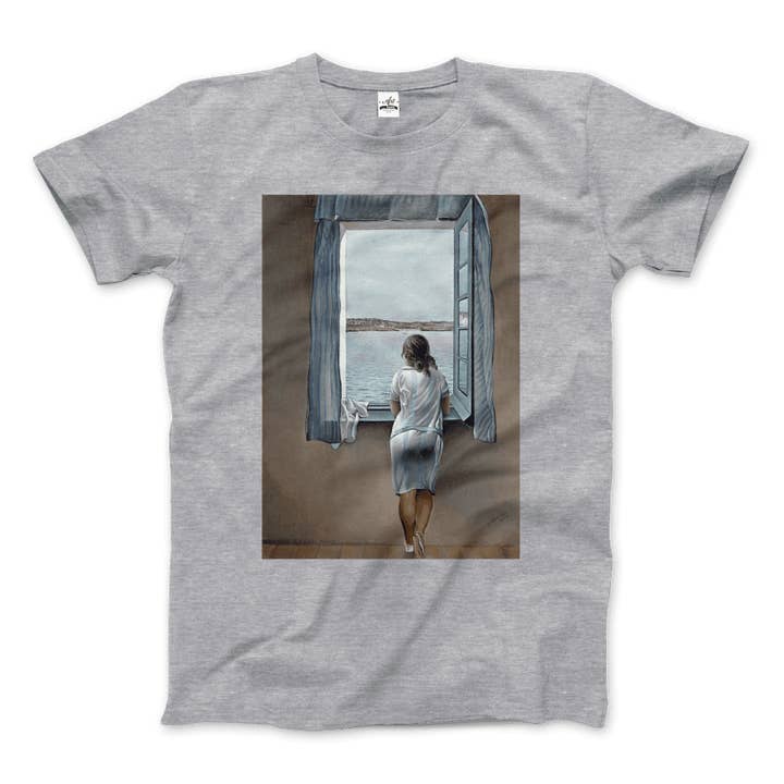 Art-O-Rama Shop - Wholesale T-Shirt (Graphic) - Unisex - Salvador Dali Young Woman at a Window Artwork T-Shirt8