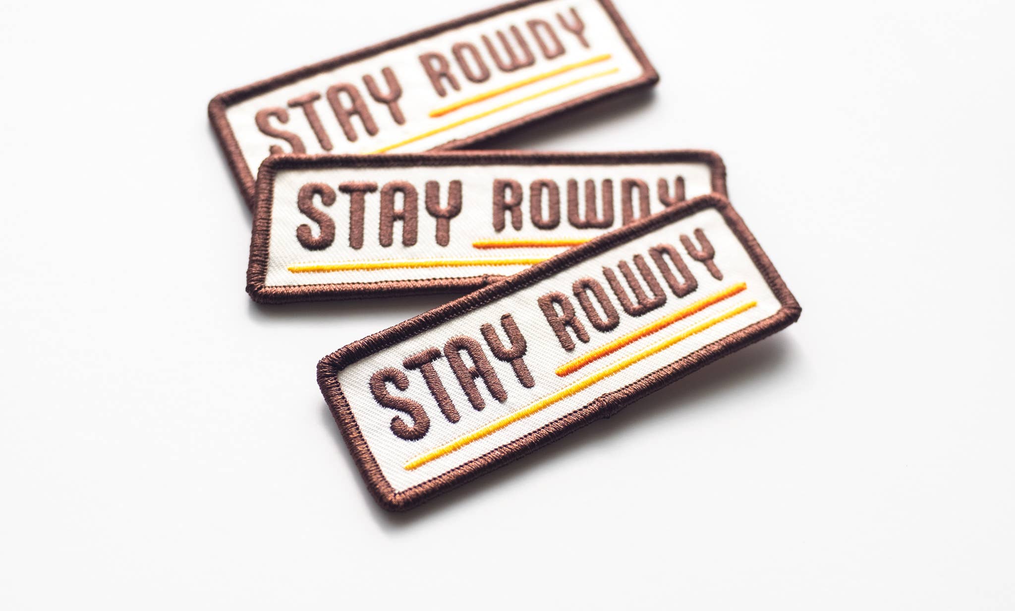 Union Made - Wholesale Patch - Stay Rowdy Embroidered Iron on Patch 3