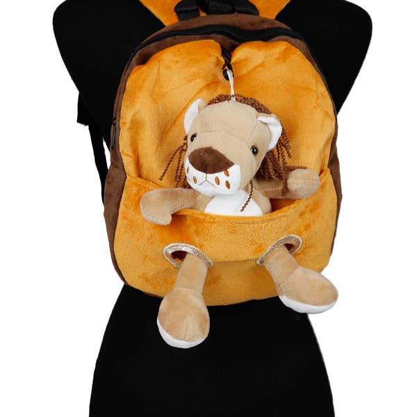 Cap Zone - Wholesale Backpack – Child - Youth Novelty Safari Animal Plush Teddy Figurine Backpack11