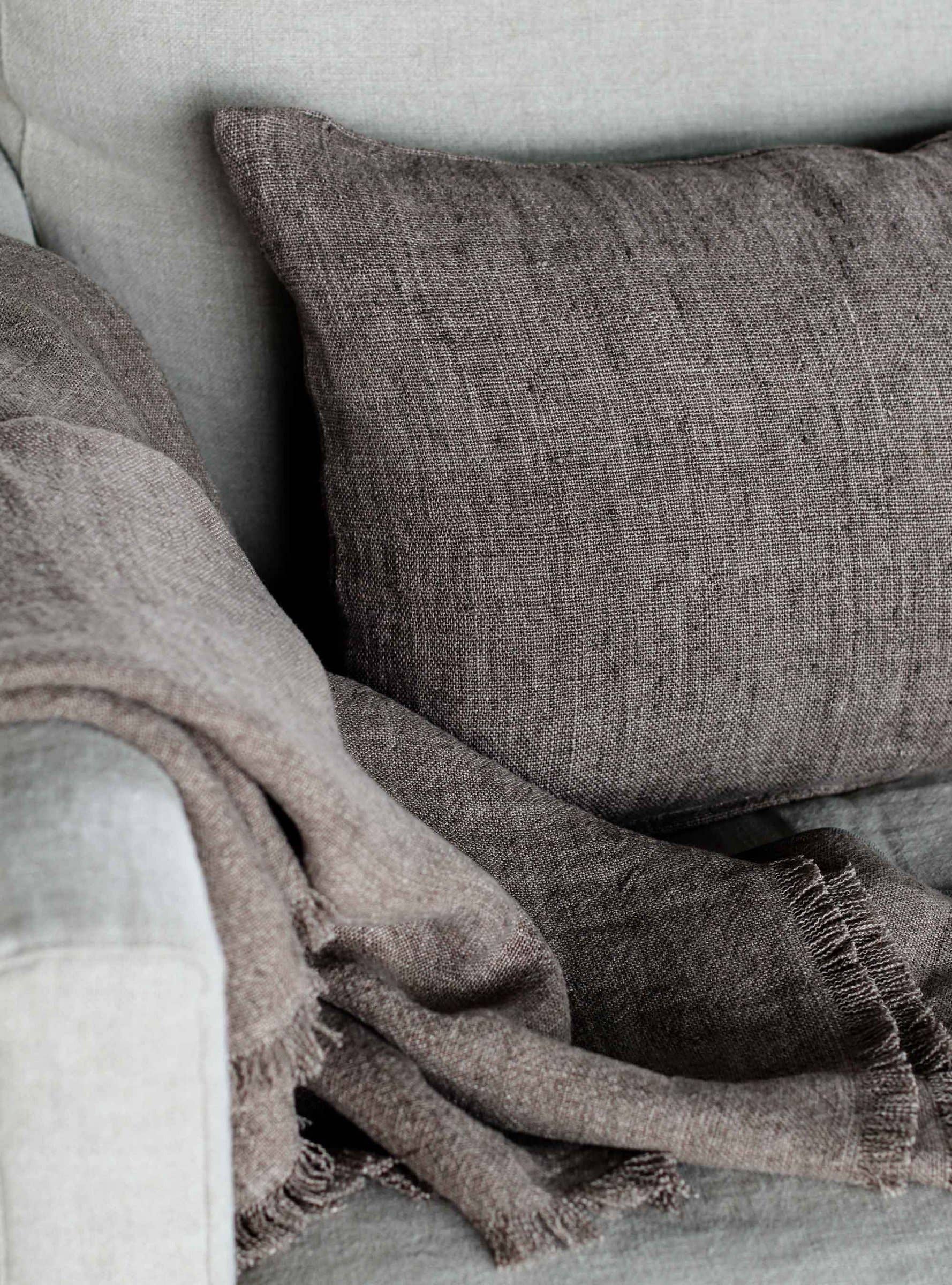 Tell Me More - Vente Housse de coussin - Housse de coussin Margaux 40 x 60 cm en lin épais1