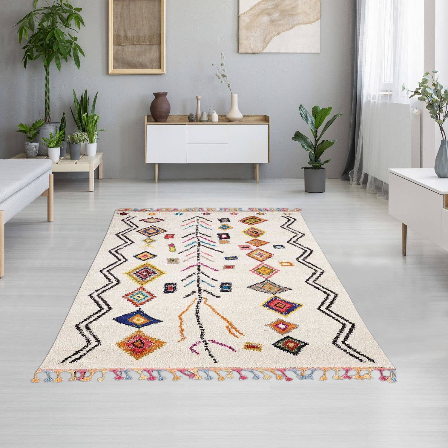 flerfarvet Ourika MK 02 Oeko Tex Berber-tæppe for engroshandel på Faire3