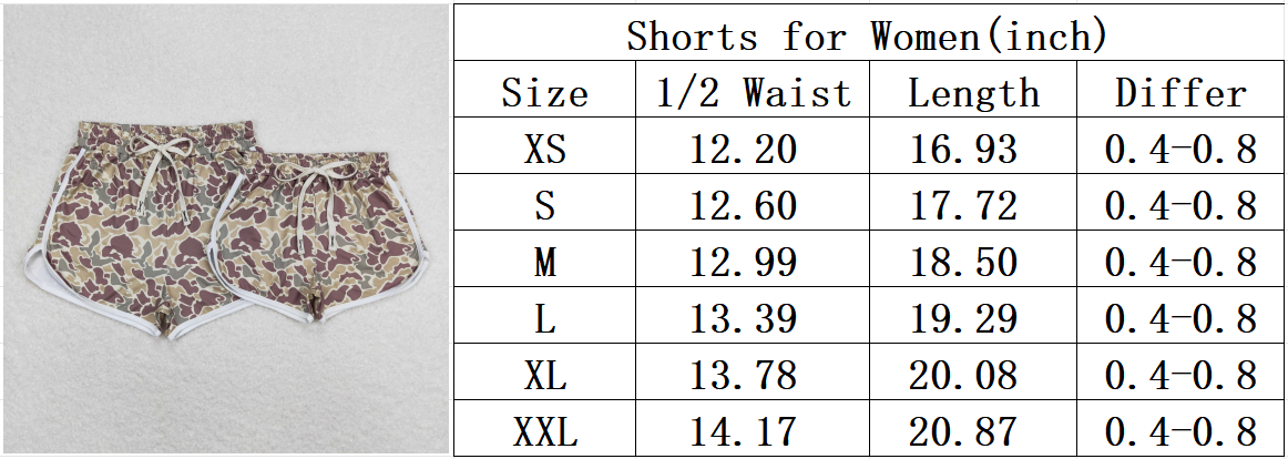 Aier Wholesale - Wholesale Shorts - Women's - Adult Women Green Camo Summer Shorts1