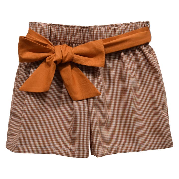 Vive La Fete - Wholesale Shorts - Kids - Gingham Girls Short with Sash8