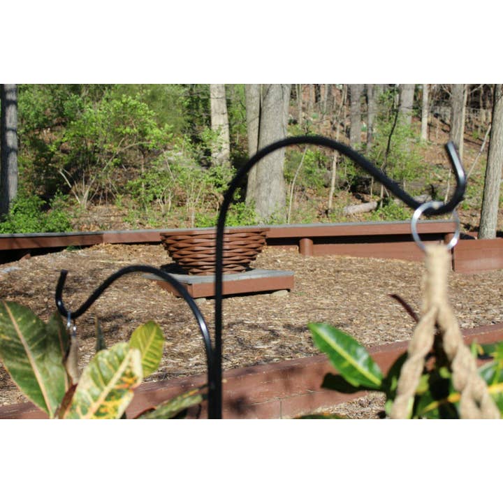 Ashman Online - Wholesale Outdoor Ornament/Decor - Ashman Double Span Black Deck Hook (2 pack), 46-Inch Length, Super Strong and ideal for Bird Feeders, Hanging Baskets, Lanterns, Wind Chimes.