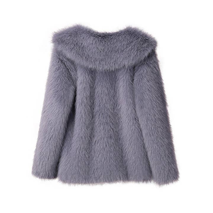 Marayn - Wholesale Fur/Faux Fur Coat - Women's - Chic Faux Fur Lapel Coat AutumnWinter Womens Style35