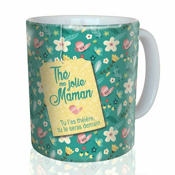“Thé Ma Jolie Maman” mug for wholesale by Puce & Nino