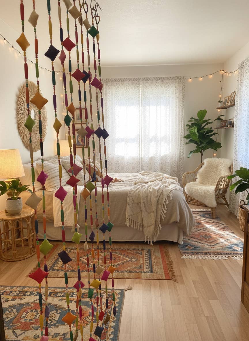 Shebobo - Wholesale Bunting/Garland - Zola Garland Raffia Straw Pillow Bead Strand Room Decor Sets2