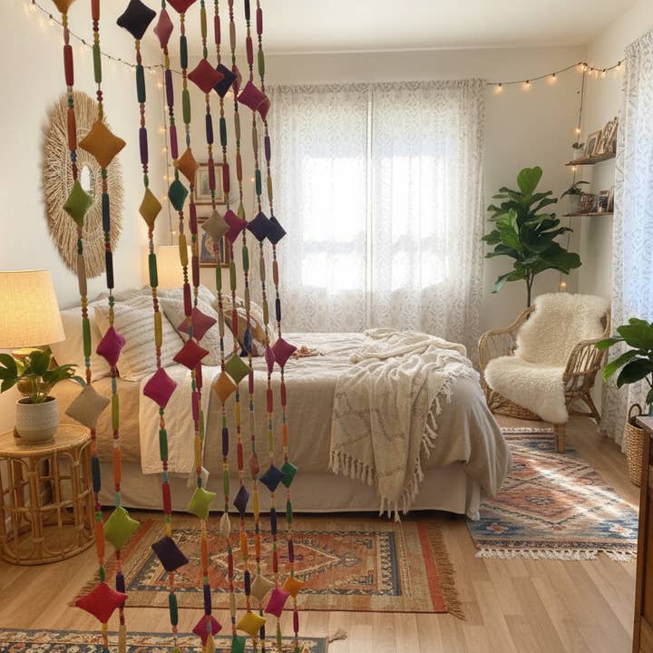 Shebobo - Wholesale Bunting/Garland - Zola Garland Raffia Straw Pillow Bead Strand Room Decor Sets2