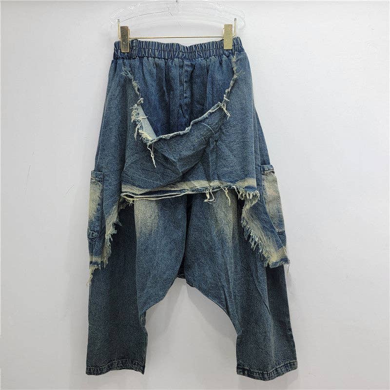Sanyao Fashion - Venta al por mayor Vaqueros - Mujer - Jeans Hip-Hop Patchwork Desgastados M173 – Estilo Callejero Ajustado6