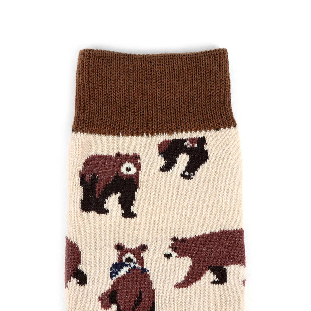 Selini New York - Vente Chaussettes – femme - Chaussettes Brown Bear Novelty pour femmes - LNVS19377-YW2
