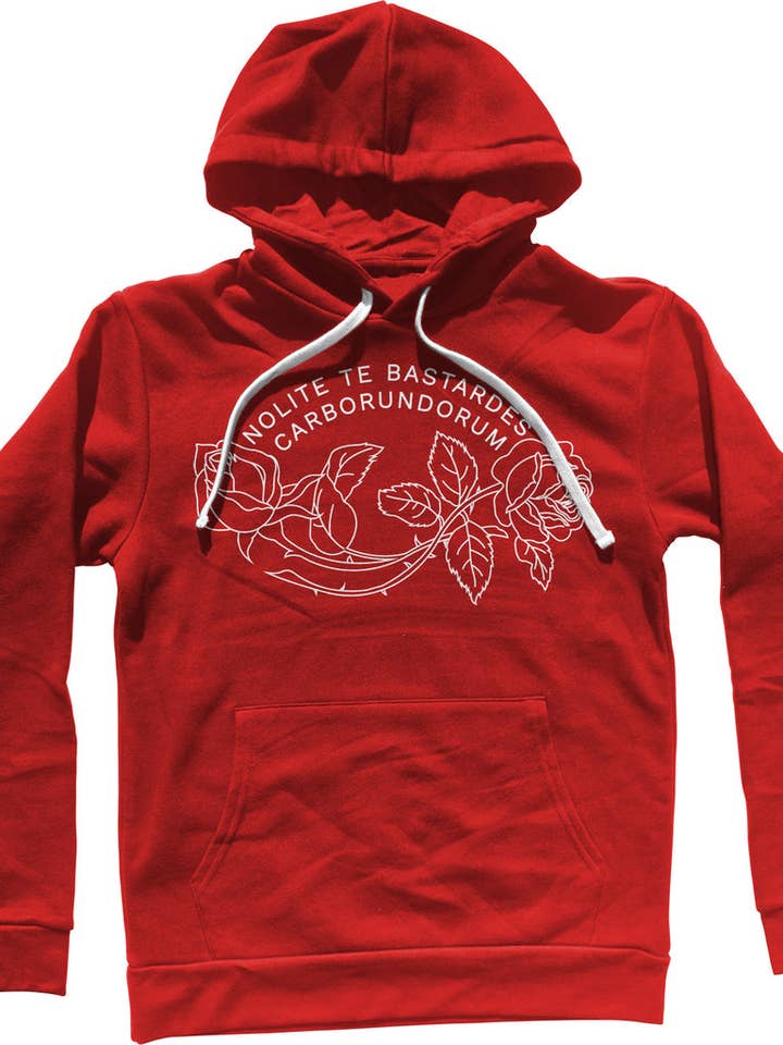 Sweat à capuche unisexe NOLITE TE BASTARDES CARBORUNDORUM pour la vente par Boredwalk
