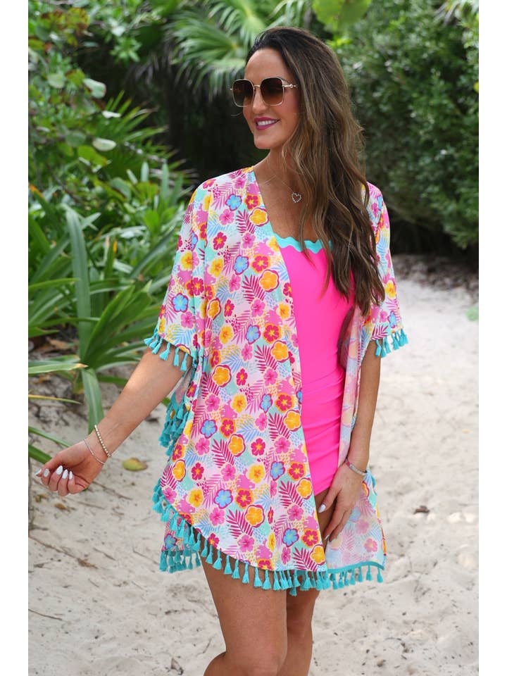Multi Time To Tango Coverup, Pink for wholesale on Faire