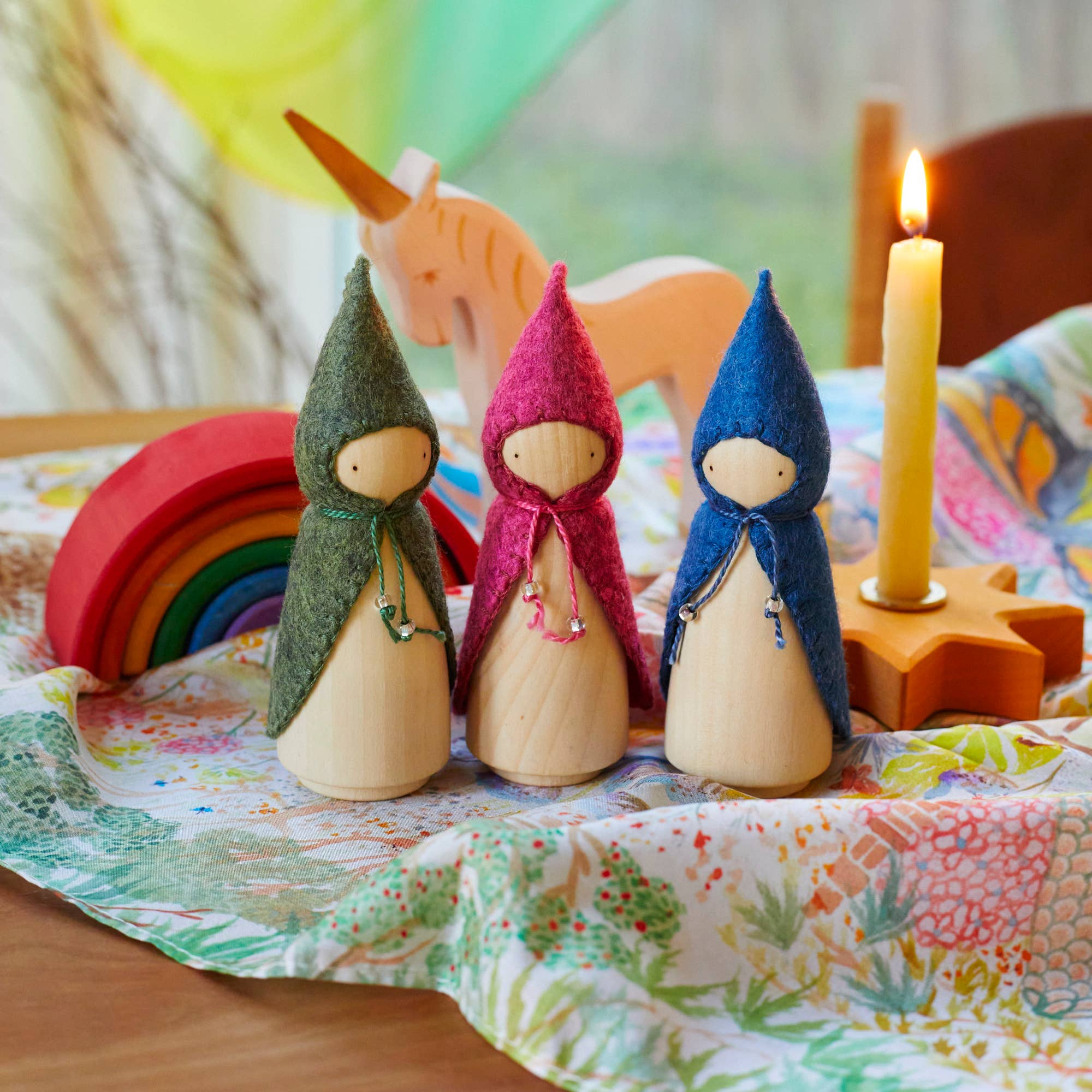 Wonderheart - Wholesale Wood Toy - Kids - Orange Wooden Gnome8