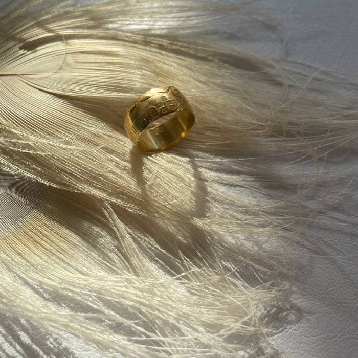 Costa Rica Coin Ring (Gold plated) for wholesale by Chibi Jewels