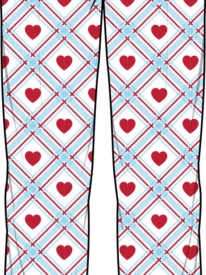 SoftSnooze™ Adult Cotton Modal Blue Sweetheart Plaid Pajama Pants
for wholesale by RuffleButts + RuggedButts