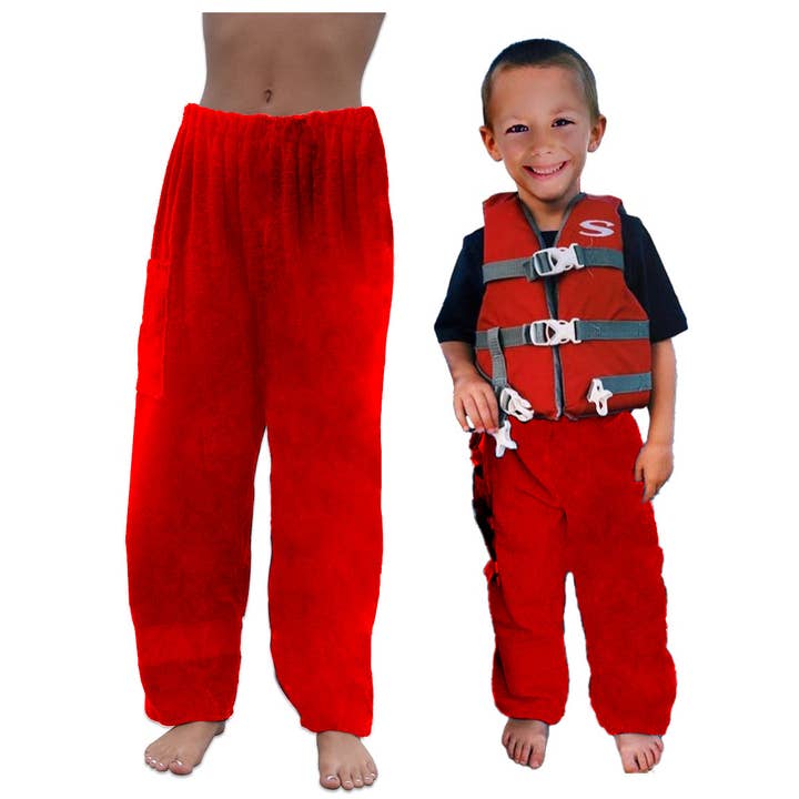 Pantalon Serviette - Noir - EN STOCK Expédition Rapide - Plage, Natation, Tenue de villégiature, Garçons, Filles, Adultes
Pantalon Serviette - ROUGE - EN STOCK Expédition Rapide - Plage, Natation, Tenue de villégiature, Garçons, Filles, Adultes pour la vente par Paradise Towelwear