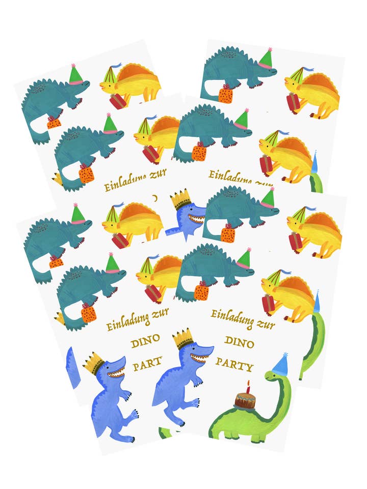 Dino-Party | Kindergeburtstagseinladung für den Großhandel von Colourina Design