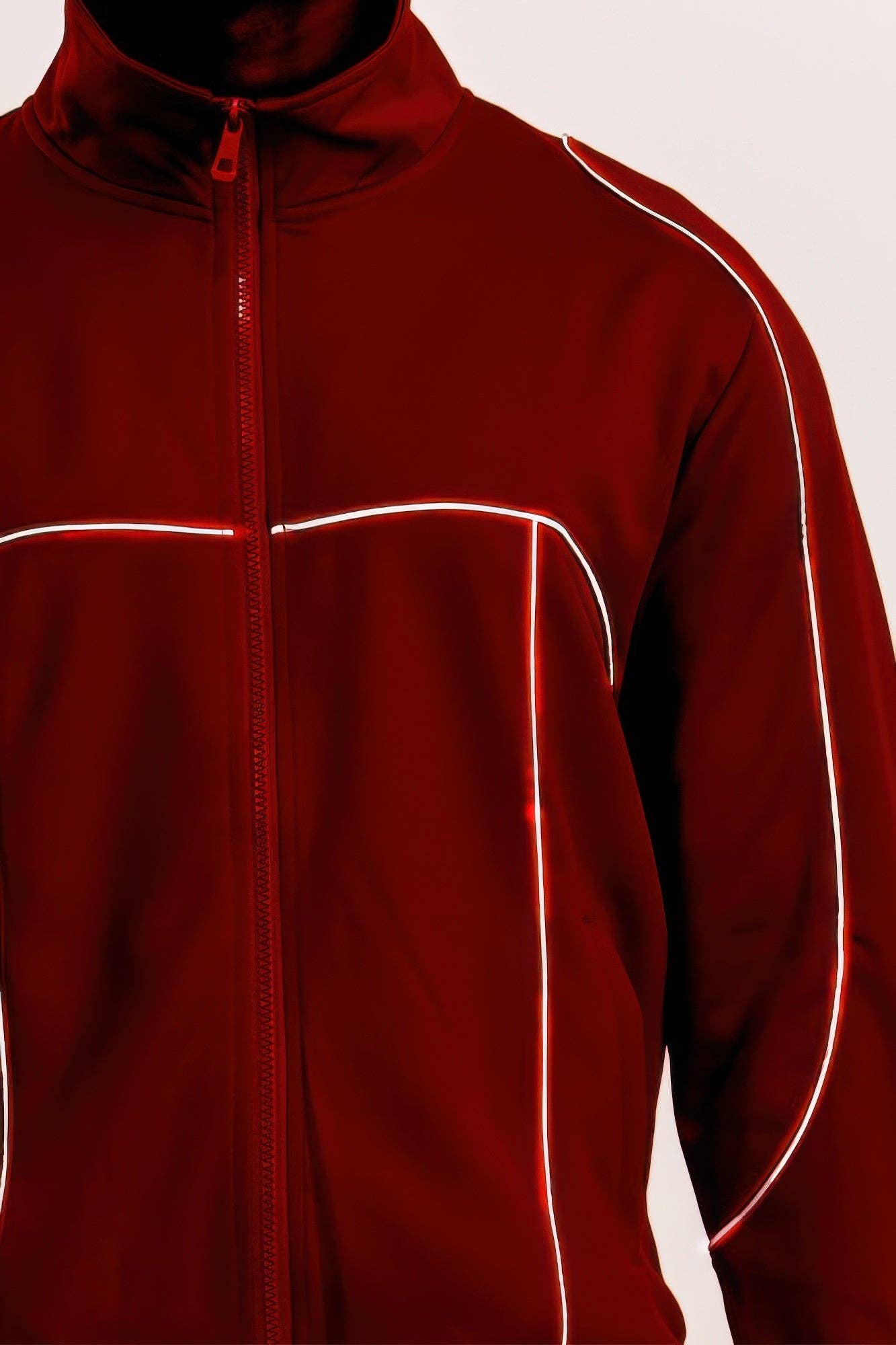 CC Wholesale Clothing - Wholesale Tracksuit - Men's - Reflective Piping Track Set4