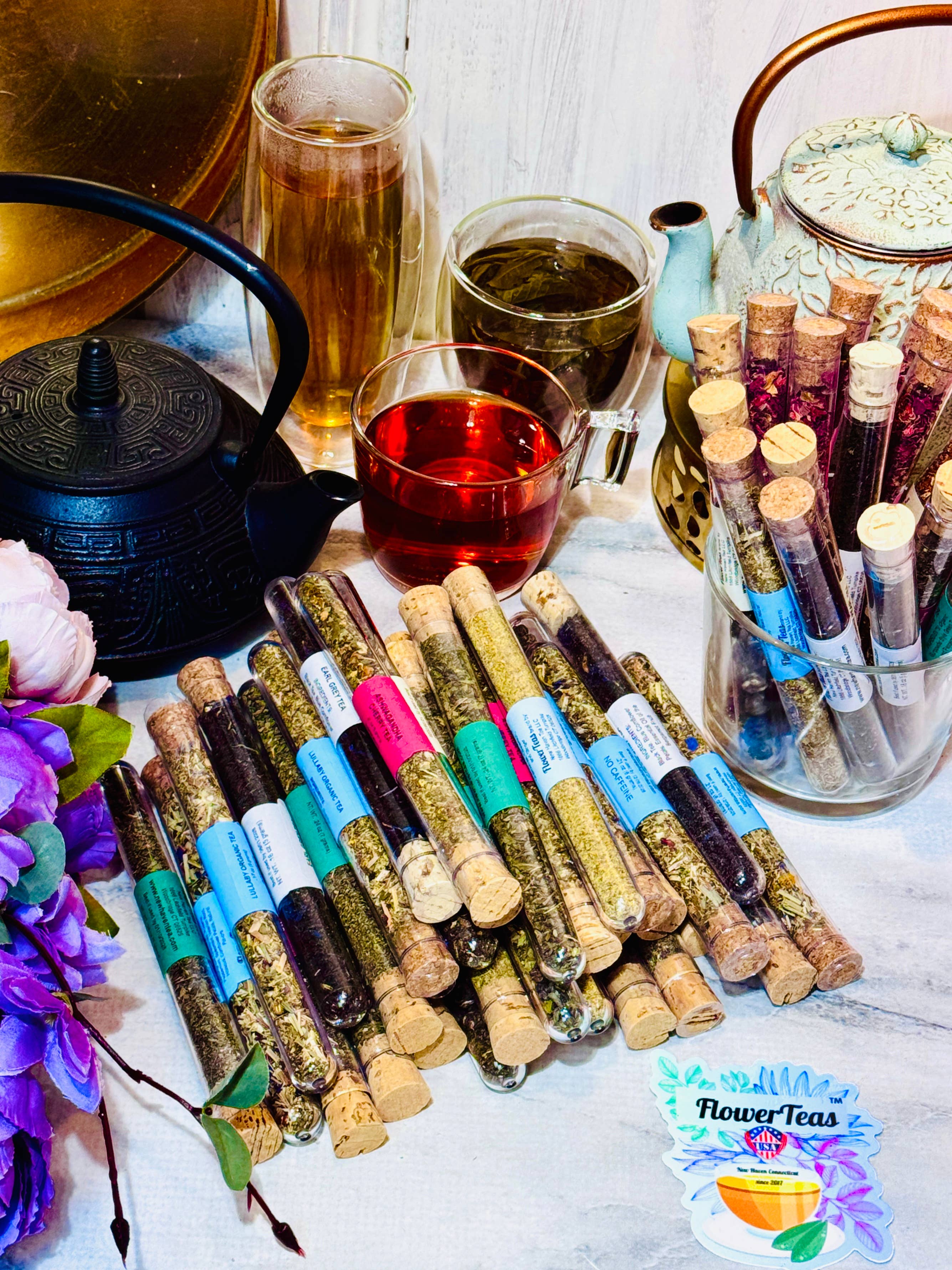 FlowerTeas - Venta al por mayor Tés a granel - Té suelto y mezclas de Matcha en tubos de ensayo40