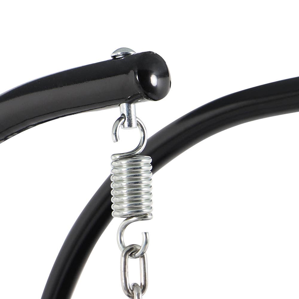 LeisureMod - Wholesale Egg Chair - Modern Charcoal Wicker Hanging Double Seater Egg Swing Chair15