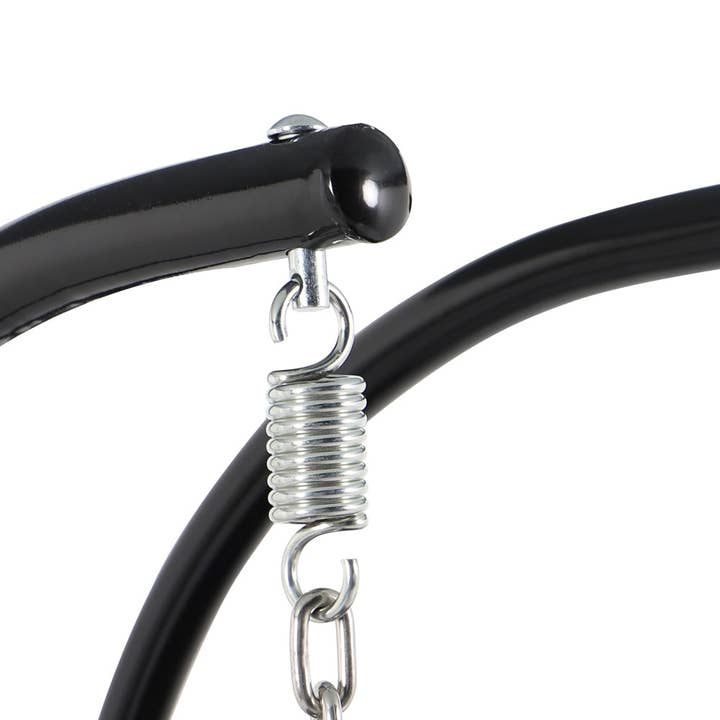 LeisureMod - Wholesale Egg Chair - Modern Charcoal Wicker Hanging Double Seater Egg Swing Chair15