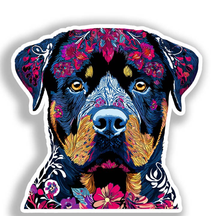 Rottweiler Hund Klistermærke # A018074 for engroshandel hos Yoonek Graphics
