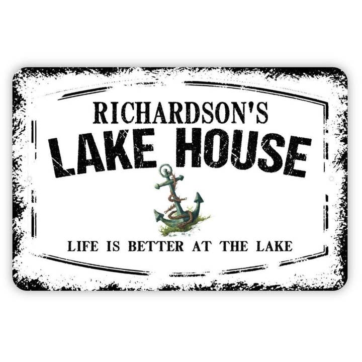 North Star Rustics Signs - Wholesale Sign - Custom Lake House Metal Wall Art for Indoor/Outdoor1