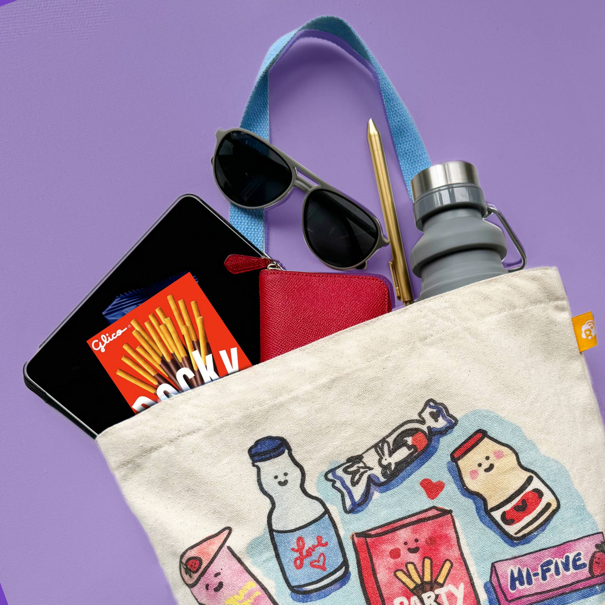 Brightspot Design - Wholesale Tote Bag - Women's - Dog Boba Canvas Tote Bag1