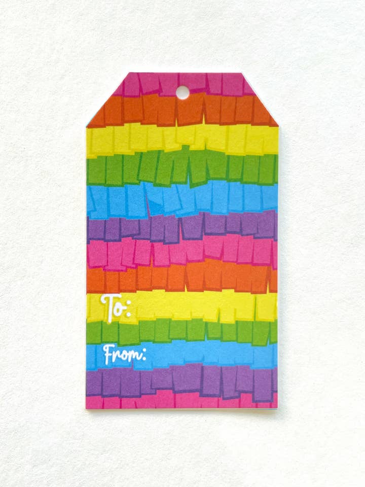 PIÑATA, Fiesta, Birthday Gift Tag Set for wholesale by Ex-Voto Design
