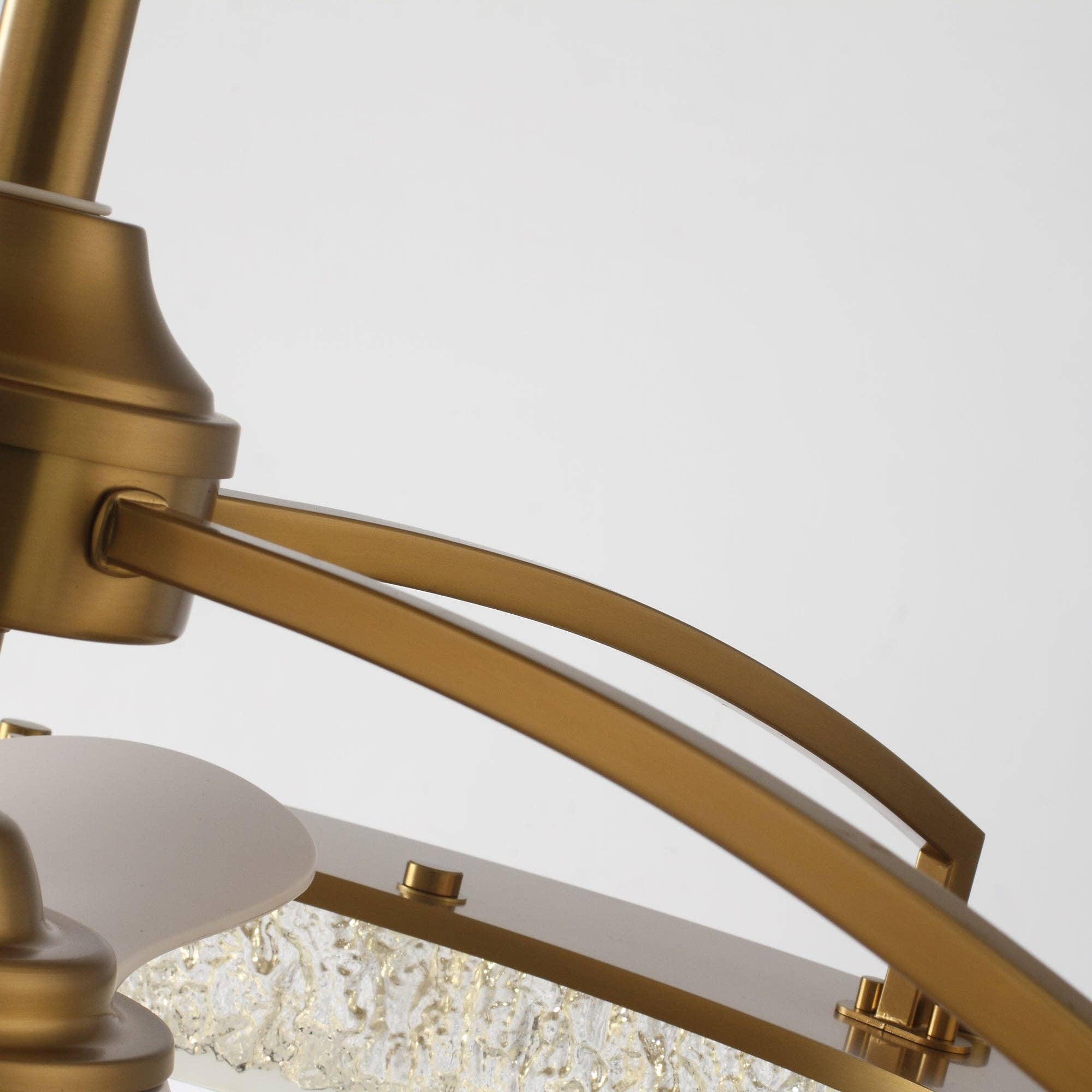 Brio Lighting - Wholesale Ceiling Fan - Ceiling Fan Modern 33" 3-Blade Gold Crystal with LED Light 4