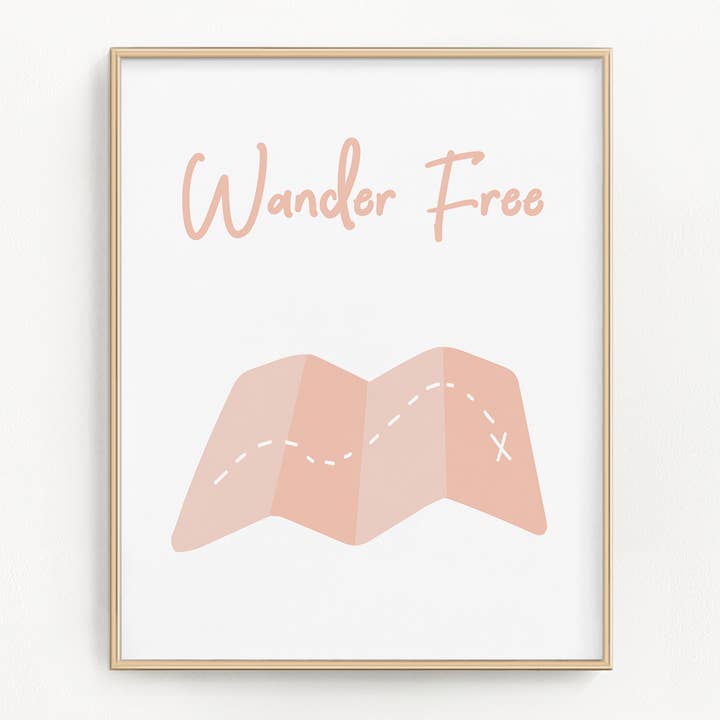 Great Outdoors Treasure Map Art Print for wholesale by Flip The Script Studios