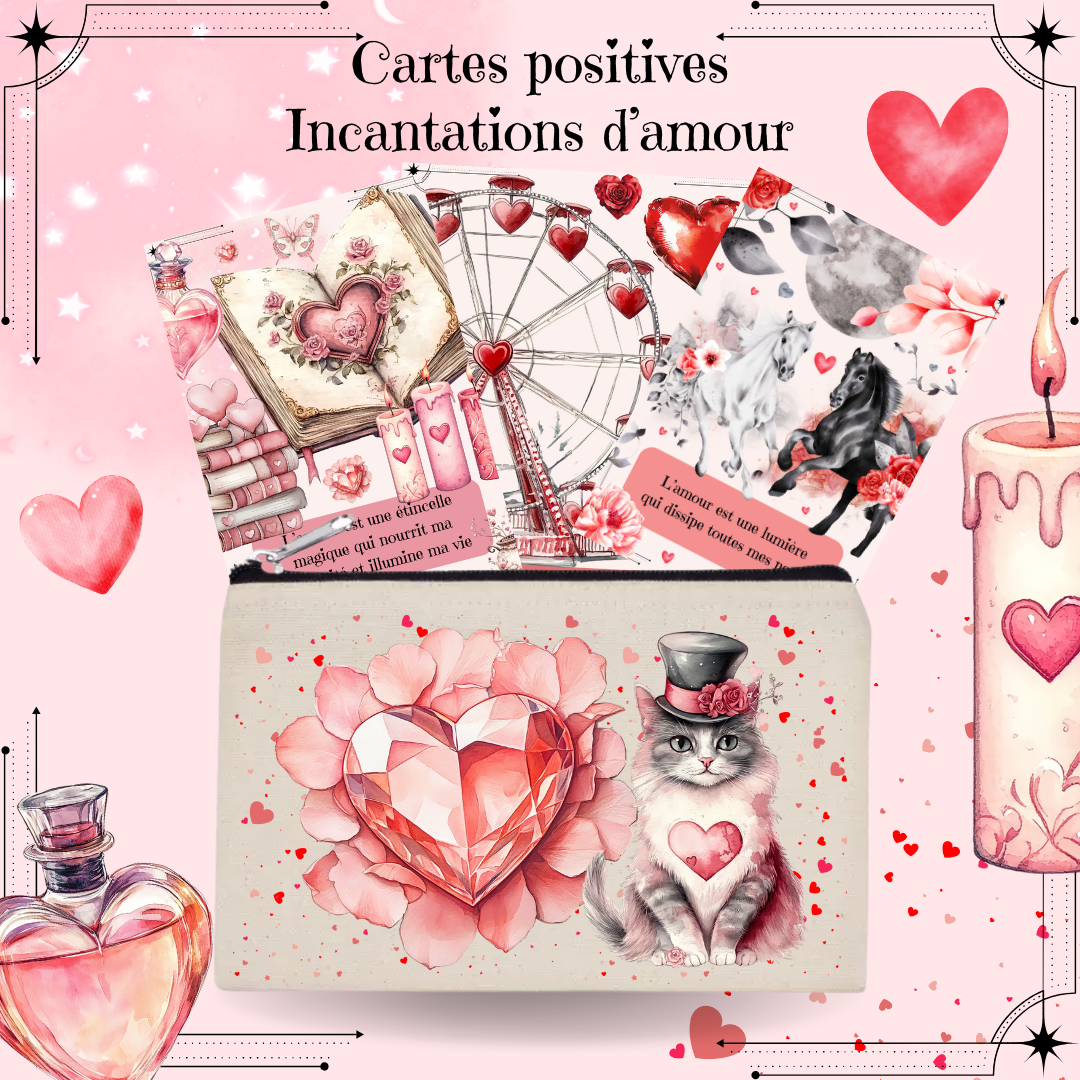 Les Moonettes - Vendita all'ingrosso Tarocchi - 32 Carte di Affermazioni Positive - Incantesimi d’Amore1